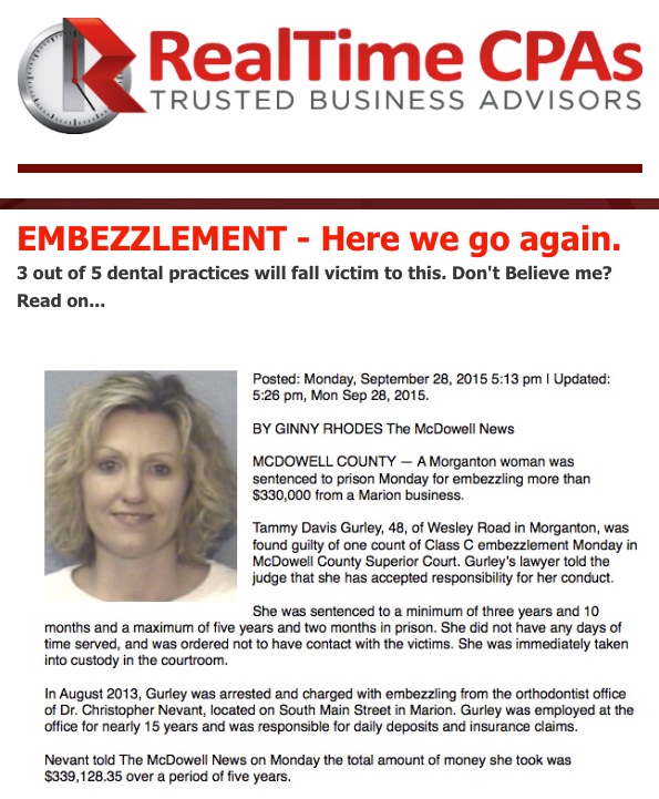 EMBEZZLEMENT - Here we go again.